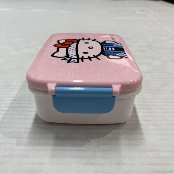 Vintage AFC Sanrio Hello Kitty Japan Skater Lunch Food Container Storage Box - Picture 3 of 13
